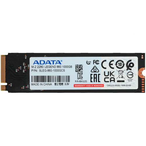 ADATA 1000 ГБ M.2 NVMe накопитель ADATA LEGEND 860 [SLEG-860-1000GCS]