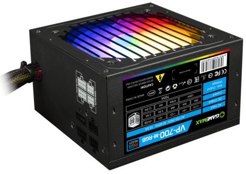 GameMax Блок питания GameMax VP-700 Modular RGB [VP-700-M-RGB] черный