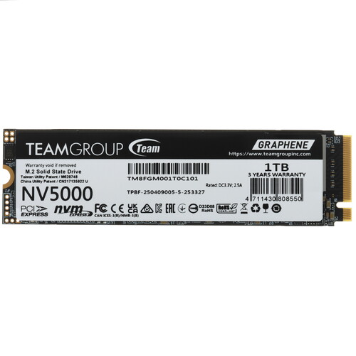 Team Group 1000 ГБ M.2 NVMe накопитель Team Group NV5000 [TM8FGM001T0C101]