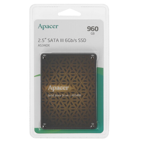 Apacer 960 ГБ 2.5" SATA накопитель Apacer AS340X [AP960GAS340XC-1]