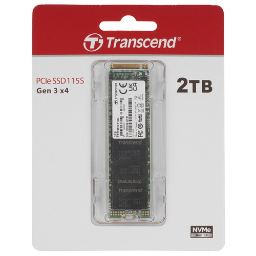 Transcend 2000 ГБ M.2 NVMe накопитель Transcend MTE115S [TS2TMTE115S]