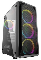 PowerCase Корпус PowerCase Mistral Z4 Mesh LED [CMIZB-L4] черный
