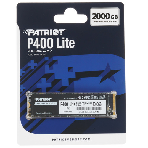 Patriot Memory 2000 ГБ M.2 NVMe накопитель Patriot P400 Lite [P400LP2KGM28H]