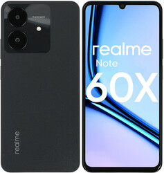 realme 6.74" Смартфон realme Note 60x 64 ГБ черный