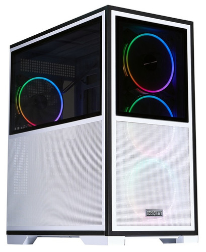 1STPLAYER Корпус 1STPLAYER INFINITY IF8 ARGB [IF8-WH-4FO7-14-W] белый