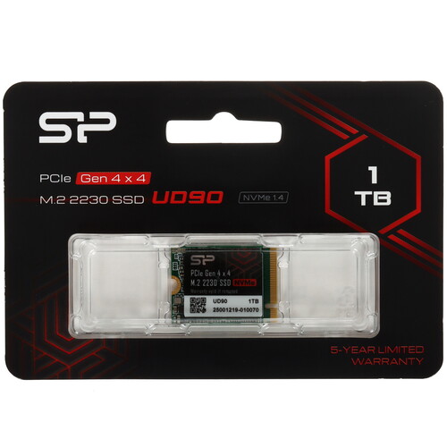Silicon Power 1000 ГБ M.2 NVMe накопитель SiliconPower UD90 [SP01KGBP44UD9007]