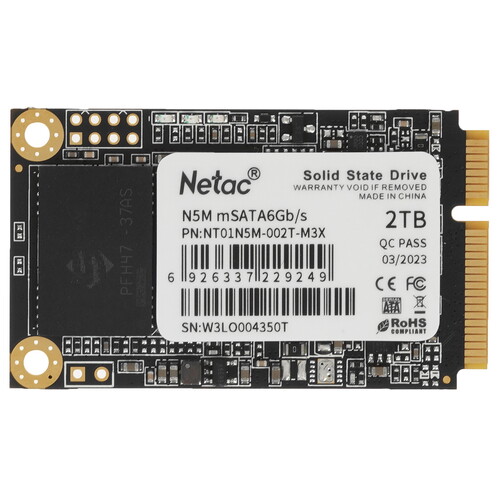 Netac 2048 ГБ MSATA накопитель Netac N5M [NT01N5M-002T-M3X]