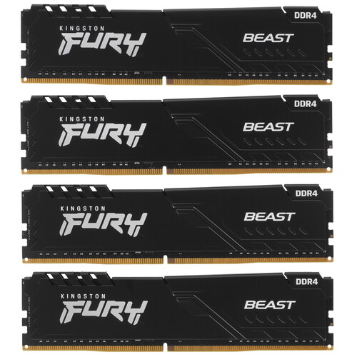 Kingston FURY Оперативная память Kingston FURY Beast Black [KF436C17BBK4/32] 32 ГБ