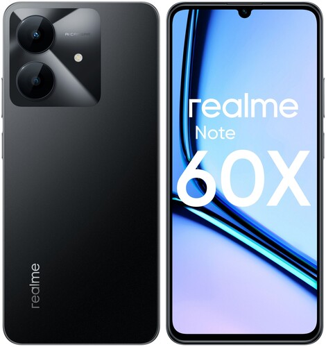 realme 6.74" Смартфон realme Note 60x 128 ГБ черный