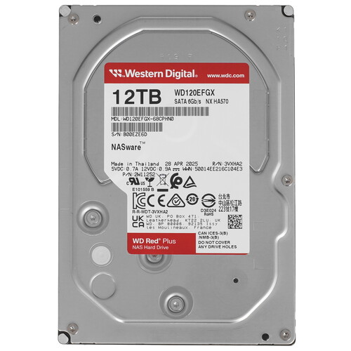 Western Digital 12 ТБ Жесткий диск WD Red Plus [WD120EFGX]