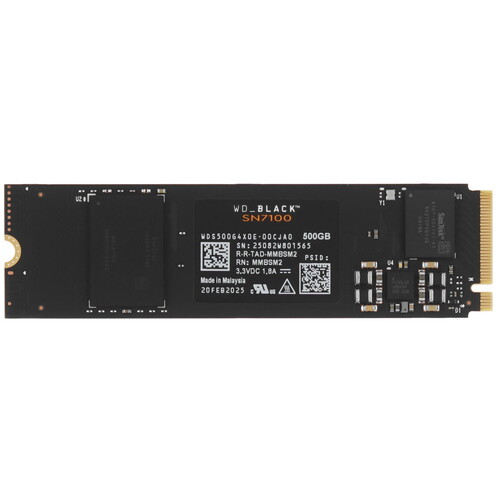 Western Digital 500 ГБ M.2 NVMe накопитель WD Black SN7100 [WDS500G4X0E]