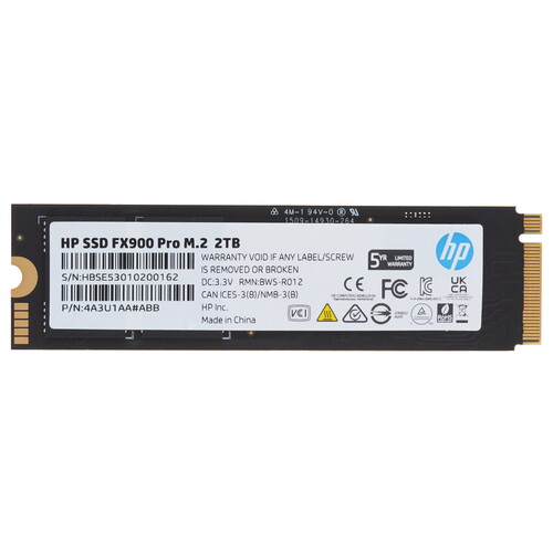 HP 2000 ГБ M.2 NVMe накопитель HP FX900 Pro [4A3U1AA#ABB]