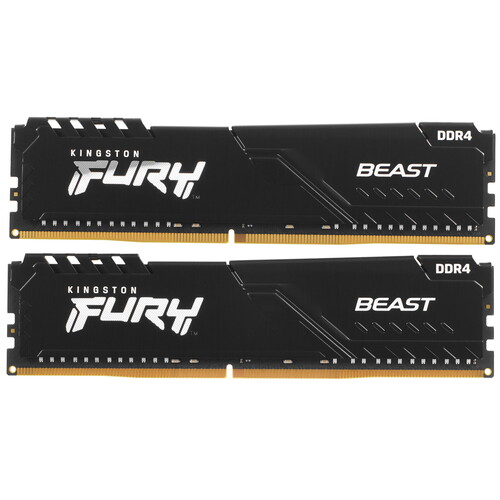 Kingston FURY Оперативная память Kingston FURY Beast Black [KF432C16BB1K2/32] 32 ГБ