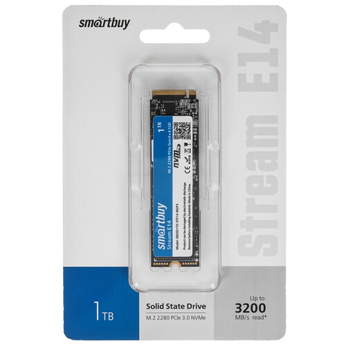 Smartbuy 1000 ГБ M.2 NVMe накопитель Smartbuy Stream E14 [SBSSD1T0-STE14-M2P3]