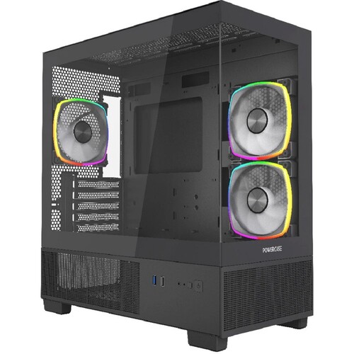 PowerCase Корпус Powercase Vision Micro M3B [CVMMB-A3] черный