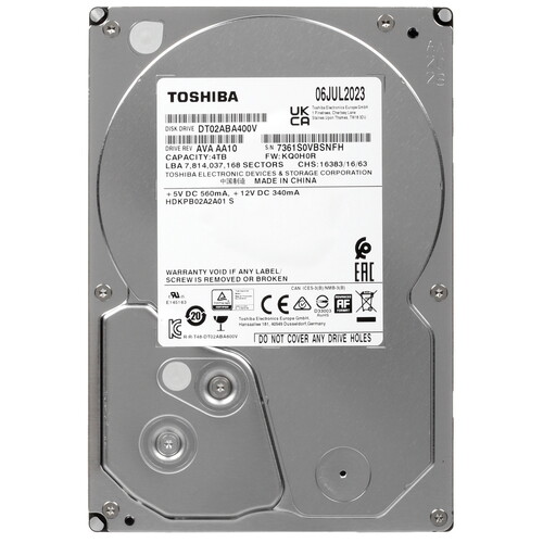 Toshiba 4 ТБ Жесткий диск Toshiba DT02-V [DT02ABA400V]