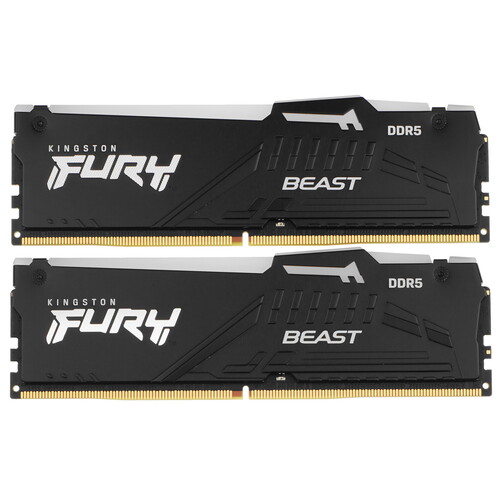 Kingston FURY Оперативная память Kingston FURY Beast Black AMD RGB [KF560C36BBEAK2-16] 16 ГБ
