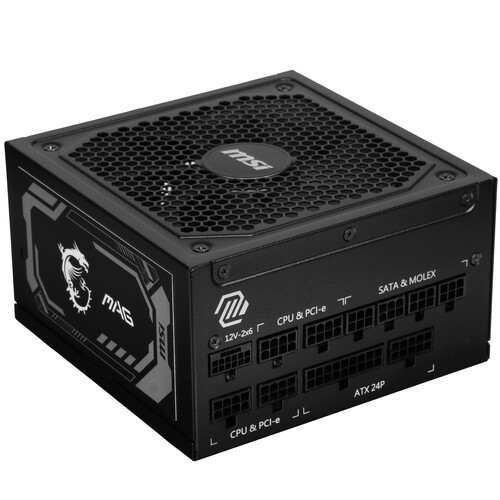 MSI Блок питания MSI MAG A1000GL PCIE5 черный