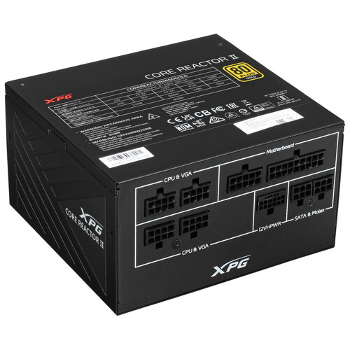 XPG (ADATA) Блок питания ADATA XPG CORE REACTOR II 650 GOLD [COREREACTORII650G-BKCEU] черный