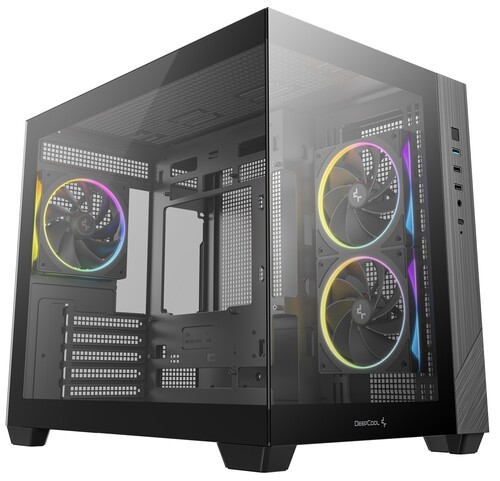 DEEPCOOL Корпус DEEPCOOL CG330 3F [R-CG330-BKNGM3-G] черный