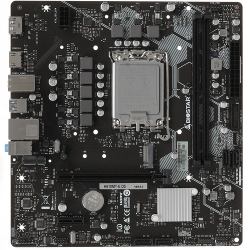 Biostar Материнская плата Biostar H610MT-E D5