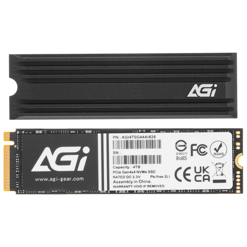 AGI 4000 ГБ M.2 NVMe накопитель AGI AI828 [AGI4T0G44AI828]
