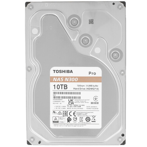 Toshiba 10 ТБ Жесткий диск Toshiba N300 Pro [HDWG71AAZSTB]