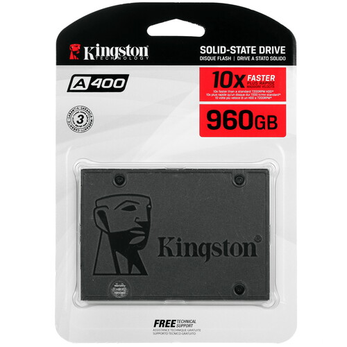 Kingston 960 ГБ 2.5" SATA накопитель Kingston A400 [SA400S37/960G]