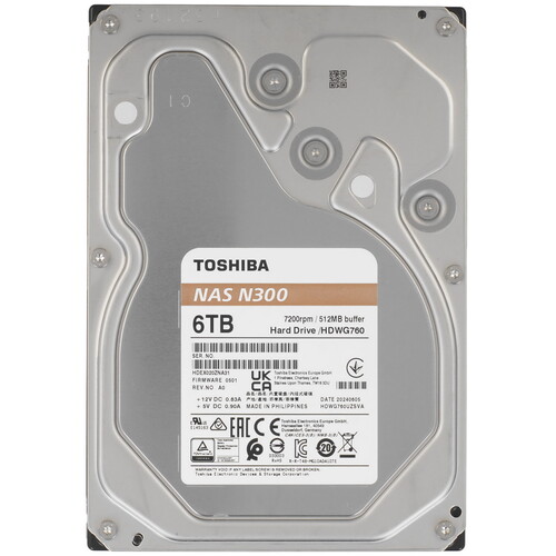 Toshiba 6 ТБ Жесткий диск Toshiba N300 [HDWG760AZSTA]