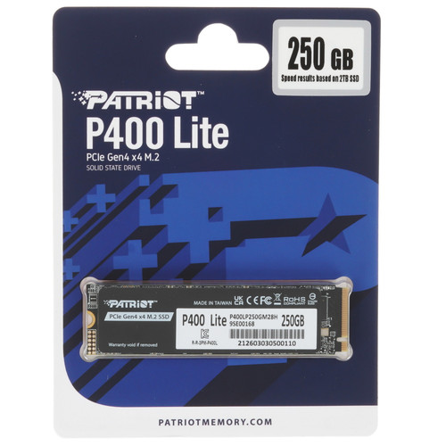 Patriot Memory 250 ГБ M.2 NVMe накопитель Patriot P400 Lite [P400LP250GM28H]