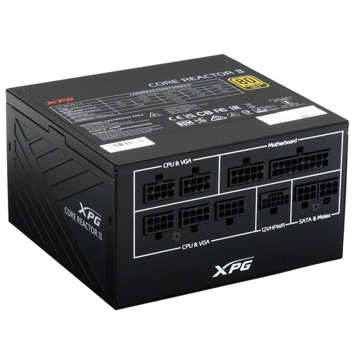 XPG (ADATA) Блок питания ADATA XPG CORE REACTOR II 750 GOLD [COREREACTORII750G-BKCEU] черный