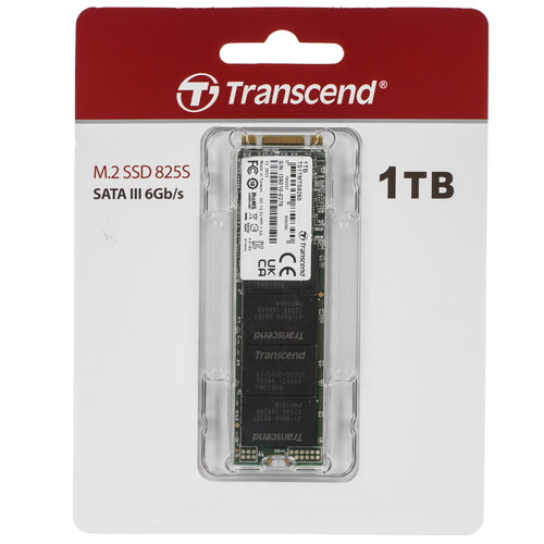 Transcend 1000 ГБ M.2 SATA накопитель Transcend 825S [TS1TMTS825S]
