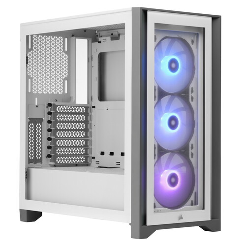 Corsair Корпус Corsair iCUE 4000X RGB [CC-9011205-CN] белый