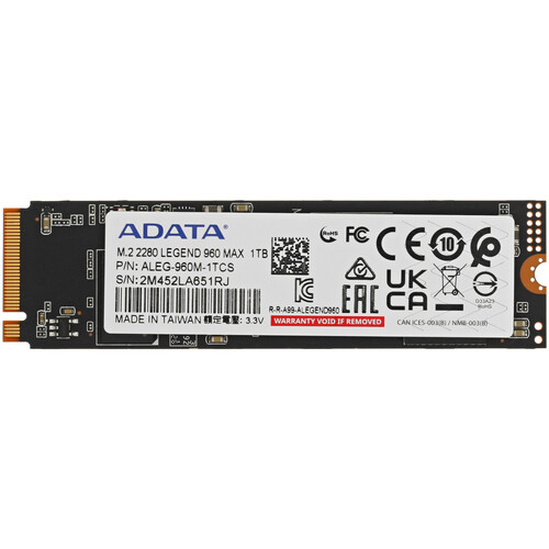 ADATA 1000 ГБ M.2 NVMe накопитель ADATA LEGEND 960 MAX [ALEG-960M-1TCS]