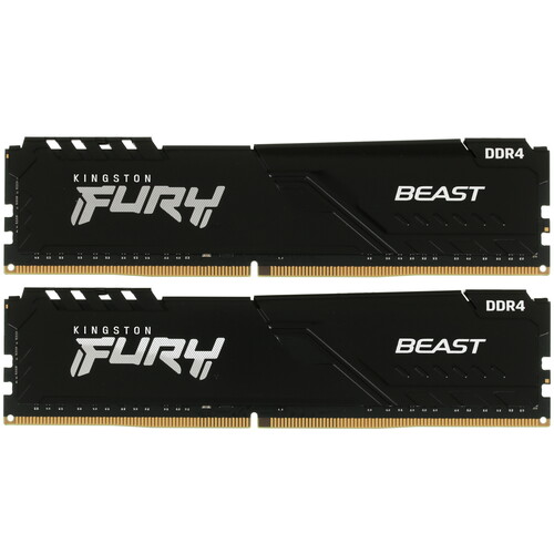 Kingston FURY Оперативная память Kingston FURY Beast Black [KF432C16BBK2/32] 32 ГБ