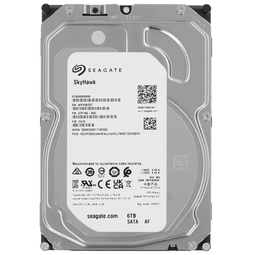 Seagate 6 ТБ Жесткий диск Seagate SkyHawk [ST6000VX008]
