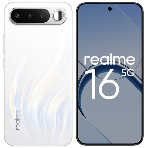 realme 6.57" Смартфон realme 16 256 ГБ белый