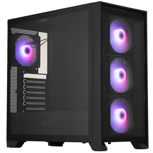 DarkFlash Корпус DarkFlash DRX90 [DC-DRX90 GLASS-B-HQ4] черный