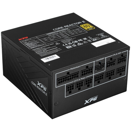 XPG (ADATA) Блок питания ADATA XPG CORE REACTOR II 1200 GOLD [COREREACTORII1200G-BKCE] черный