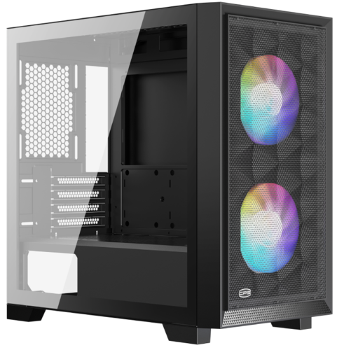 PCCooler Корпус PCCooler C3D310 BK ARGB [C3D310-BKP2-GL] черный