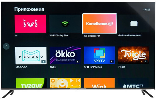 Hyundai 55" (140 см) Телевизор Hyundai H-LED55BU7003 черный