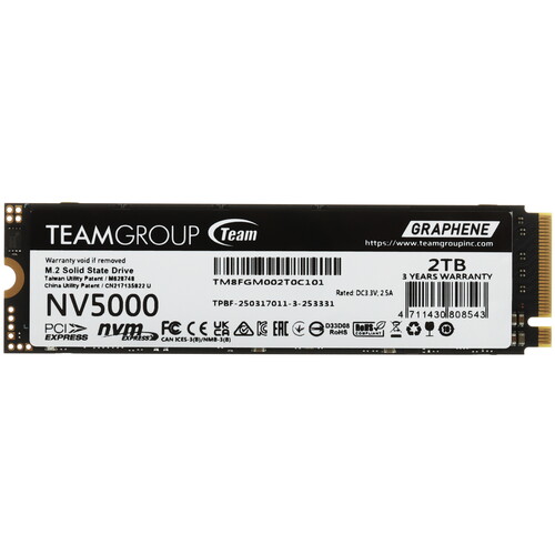 Team Group 2000 ГБ M.2 NVMe накопитель Team Group NV5000 [TM8FGM002T0C101]