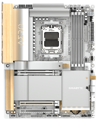 GIGABYTE Материнская плата GIGABYTE X870E AERO X3D WOOD