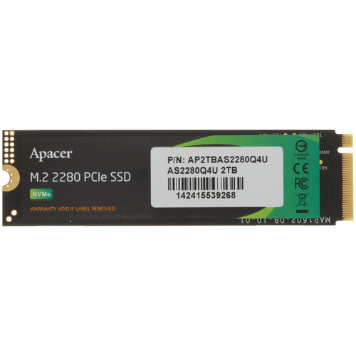 Apacer 2000 ГБ M.2 NVMe накопитель Apacer AS2280Q4U [AP2TBAS2280Q4U-1]