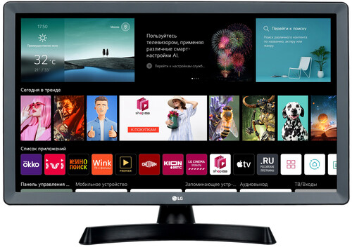LG 24" (60 см) Телевизор LG 24TQ510S-PZ черный