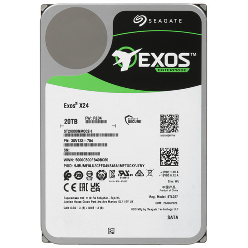 Seagate 20 ТБ Жесткий диск Seagate Exos X24 [ST20000NM002H]