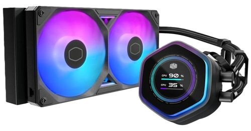CoolerMaster Система охлаждения Cooler Master ML 240 Atmos II LCD ARGB черная