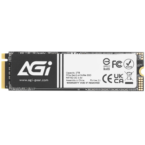 AGI 2000 ГБ M.2 NVMe накопитель AGI AI298 [AGI2T0GIMAI298]