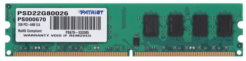 Patriot Memory Оперативная память Patriot Signature [PSD22G80026] 2 ГБ