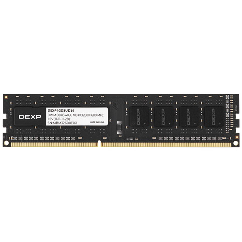 DEXP Оперативная память DEXP [DEXP4GD3UD16] 4 ГБ